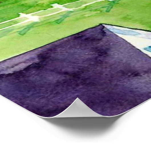 zaterdagmiddag Waterverf Poster (Hoek)