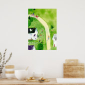 zaterdagmiddag Waterverf Poster (Keuken)