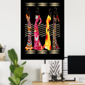 Zaterdagnacht in de stad poster (Thuiskantoor)