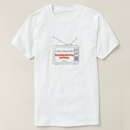 Zaterdagochtend Cartoons - Een MisterP Shirt (Design voorkant)