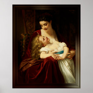 Zaternale affectie door Hugues Merle Poster