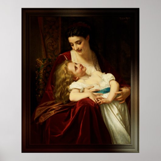 Zaternale affectie door Hugues Merle Poster (Voorkant)