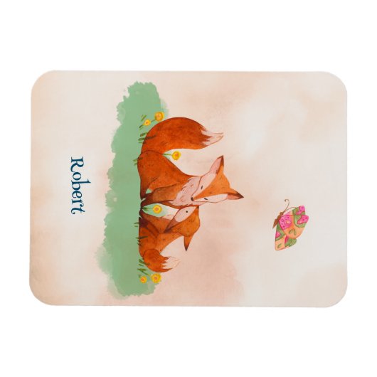 Zaternale liefde tussen een moedervos en haar kubu magneet (Horizontaal)