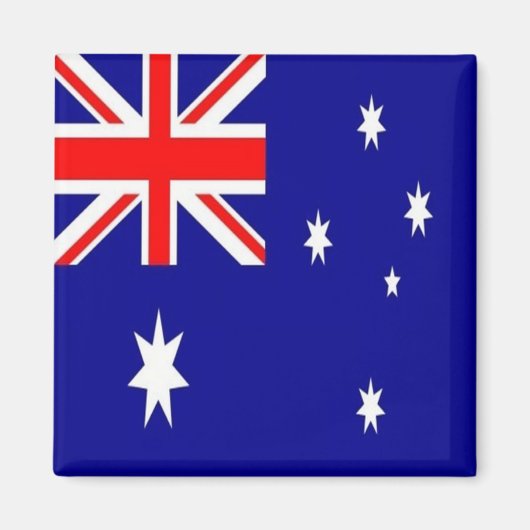 zAU002 AUSTRALIAANSE VLAG, Oceanië, Fridge Magneet (Voorkant)