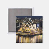 zAU003 SYDNEY, OPERA HOUSE, Australië, Fridge Magneet (Voorkant / Achterkant)