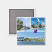 zAU005 CAIRNS, Australië, Oceanië, Mozaïek, Fridge Magneet (Voorkant / Achterkant)