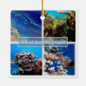 zAU011 THE GREAT BARRIER REEF, Australië, Keramisch Ornament (Achterkant)