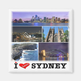 zAU014 SYDNEY, Mozaïek, Australië, Oceanië, Fridge Magneet