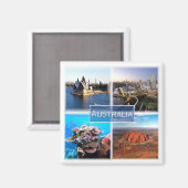 zAU015 AUSTRALIË, Mozaïek, Oceanië, Fridge Magneet (Voorkant / Achterkant)