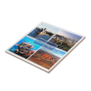 zAU015 AUSTRALIË, Mozaïek, Oceanië, Tegeltje