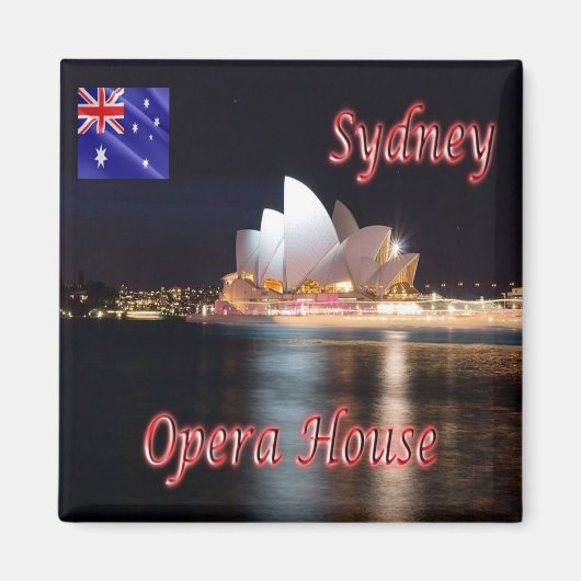 zAU019 SYDNEY, OPERA HOUSE, Australië, Fridge Magneet (Voorkant)