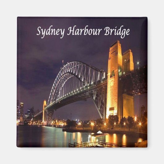zAU034 SYDNEY, HARBOR BRIDGE, Australië, Fridge Magneet (Voorkant)