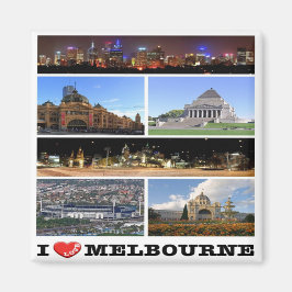 zAU038 MELBOURNE I Love, Australia, Oceania, Fridg Magneet