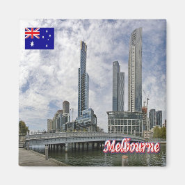 zAU042 MELBOURNE, Queens Bridge, Australië, Fridge Magneet