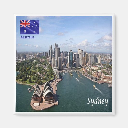 zAU048 SYDNEY, Australië, Oceanië, Fridge Magnet (Voorkant)