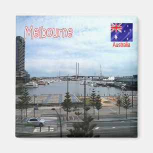 zAU071 MELBOURNE, Australië, Oceanië, Fridge Magneet