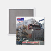 zAU076 MELOURNE City, Australië, Oceanië, Fridge Magneet (Voorkant / Achterkant)