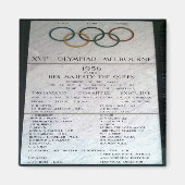 zAU080 1956 XVI Olympiad MELBOURNE, Fridge Magneet (Voorkant)