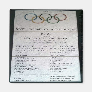 zAU080 1956 XVI Olympiad MELBOURNE, Fridge Magneet