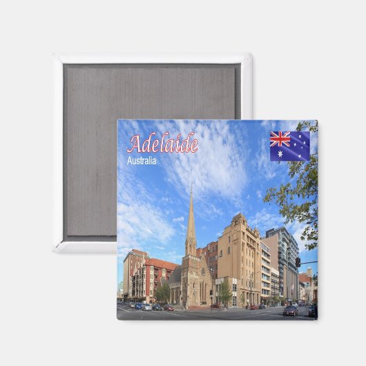 zAU085 ADELAIDE, Australië, Oceanië, Fridge Magneet (Voorkant / Achterkant)