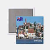 zAU093 NEW CASTLE, Australië, Oceanië, Fridge Magneet (Voorkant / Achterkant)