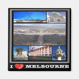 zAU094 MELBOURNE, I Love, Mosaic, Australia, Fridg Magneet