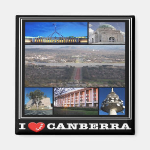 zAU102 CANBERRA I Love Mosaic, Australië, Fridge Magneet