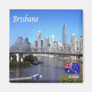 ZAU103 BRISBANE, Australië, Oceanië, Fridge Magneet