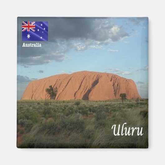 zAU109 ULURU, Ayers Rock, Australië, Fridge Magneet (Voorkant)
