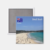 zAU110 BONDI BEACH, Australië, Oceanië, Fridge Magneet (Voorkant / Achterkant)