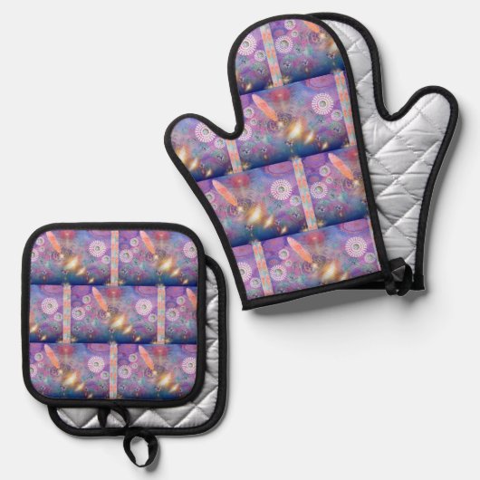 Zauber - ovenwant & pannenlap set (Voorkant / Achterkant)