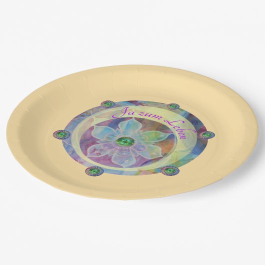 Zauber -  papieren bordje (Gekanteld)