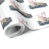 Zauberhaftes Weihnachtsgeschenkpapier mit Pferd Cadeaupapier (Rol Hoek)