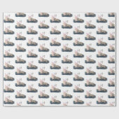 Zauberhaftes Weihnachtsgeschenkpapier mit Pferd Cadeaupapier (Vlak)