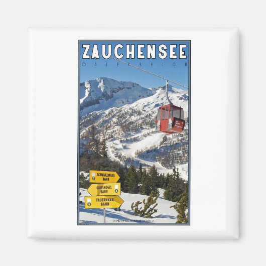 Zauchensee Ski Resort Magneet (Voorkant)