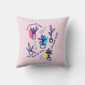 Zauw zaad van vrede, liefde en vreugde - inspirere kussen (Achterkant)