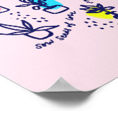 Zauw zaad van vrede, liefde en vreugde - inspirere poster (Hoek)