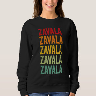 Zavala County Texas Regenboog Tekst Ontwerp Trui