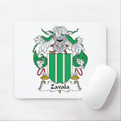 Zavala Family Crest Muismat (Met muis)