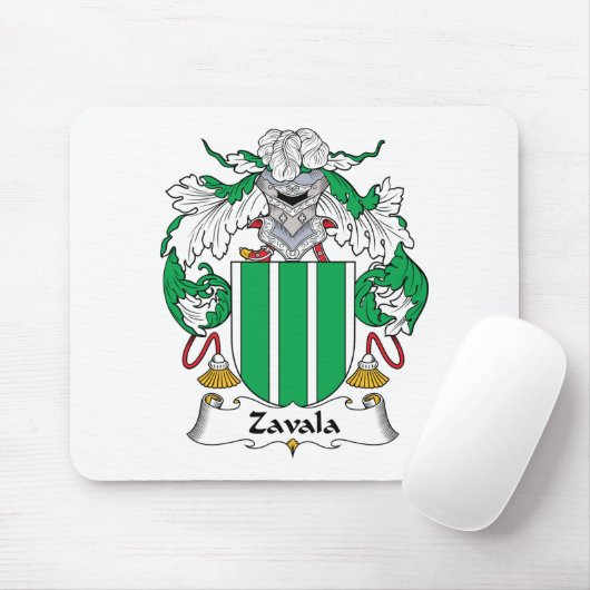 Zavala Family Crest Muismat (Met muis)