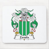 Zavala Family Crest Muismat (Voorkant)