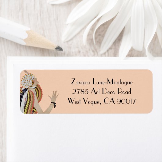 Zaviera in geel en Sinaasappel Etiket (Insitu)