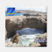 zAW009 ARUBA, Baby Natural Bridge, Fridge Magneet (Voorkant)