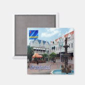 zAW010 ORANJESTAD, Aruba, Amerika, Fridge Magneet (Voorkant / Achterkant)