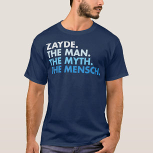 Zayde het Man de mythe het menselijke geluid en de T-shirt