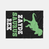 Zayde-saurus Rex Dino Dinosaur Grappig Cool Zaydes Fleece Deken (Voorkant (Horizontaal))