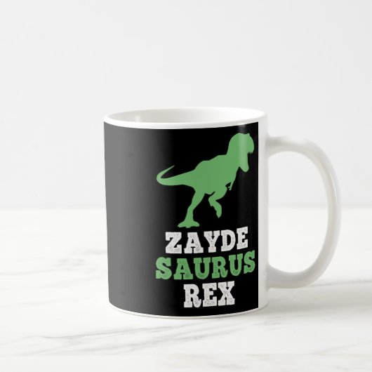 Zayde-saurus Rex Dino Dinosaur Grappig Cool Zaydes Koffiemok (Rechts)
