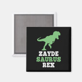 Zayde-saurus Rex Dino Dinosaur Grappig Cool Zaydes Magneet (Voorkant / Achterkant)