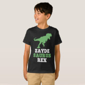 Zayde-saurus Rex Dino Dinosaur Grappig Cool Zaydes T-shirt (Voorkant volledig)
