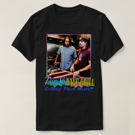 ZayG en Dave grillen ze vlees T-shirt (Design voorkant)